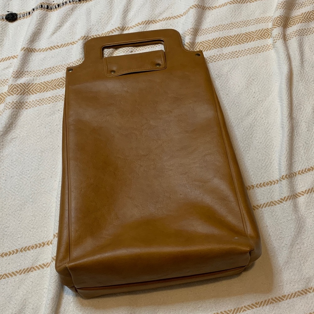 Vintage Rectangular Square Handle Bag - image 2